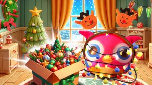 Хоп Хоп украшает дом новогодними игрушками! ✨