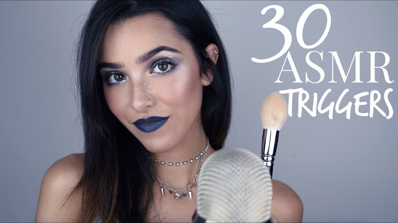 ASMR 30 Triggers to Make You Sleep & Tingle! (mic brushing, tapping, inaudible, spray, french...) смотреть онлайн