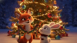 Новогодний Мультик Лесные Зверята Наряжают Ёлку!