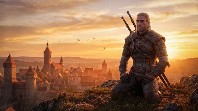 Белый волк - Нежная музыка и атмосфера из игры Ведьмак 3, фоновая музыка смотреть онлайн