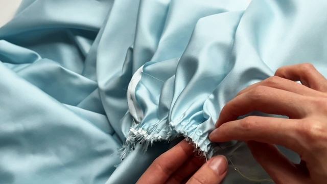 Сборка юбки с корсажем