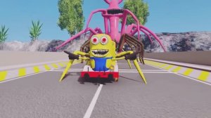 Молния СПРУНКИ ПРОТИВ гигантского портала ХАГГИ ВАГГИ, Смогут ли тачки выдержать испытание В BeamNG