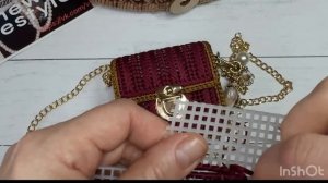 Обзор мини сумочки "Малышка". МК по сшиванию деталей сумки если понравилась канва,как исправить!!