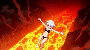 Она упала в огонь