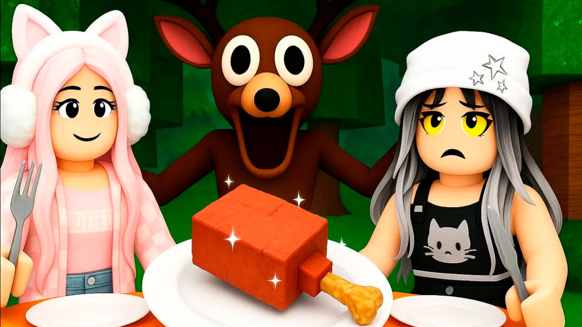 ДЕНЬ БЛАГОДАРЕНИЯ в 99 НОЧЕЙ в ЛЕСУ в ROBLOX - Накормила всех | 99 Nights in the Forest в Роблокс