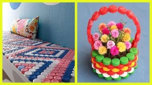Изделия из пластиковых крышек: вторая жизнь в ярком декоре ♻️🎨