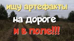 ИЩУ АРТЕФАКТЫ НА ДОРОГЕ И В ПОЛЕ. ПОИСК СТАРИНЫ С ЭКВИНОКС 800.