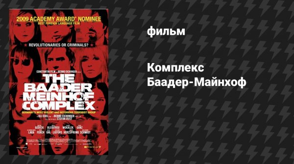 Комплекс Баадер-Майнхоф (фильм, 2008)