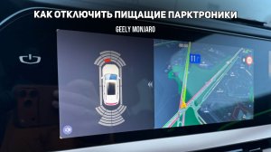 Как отключить пищащие парктроники из-за снега / льда / грязи на  Джили Монжаро/ Geely Monjaro