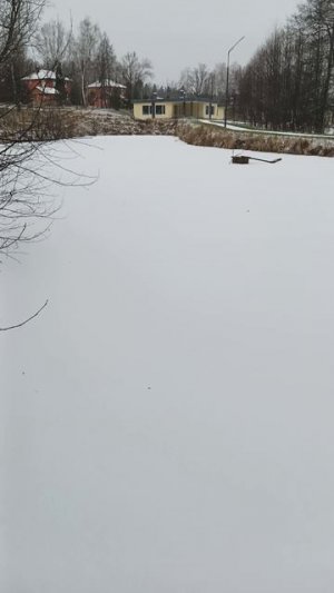 Первый лёд.выполз ,страшно.