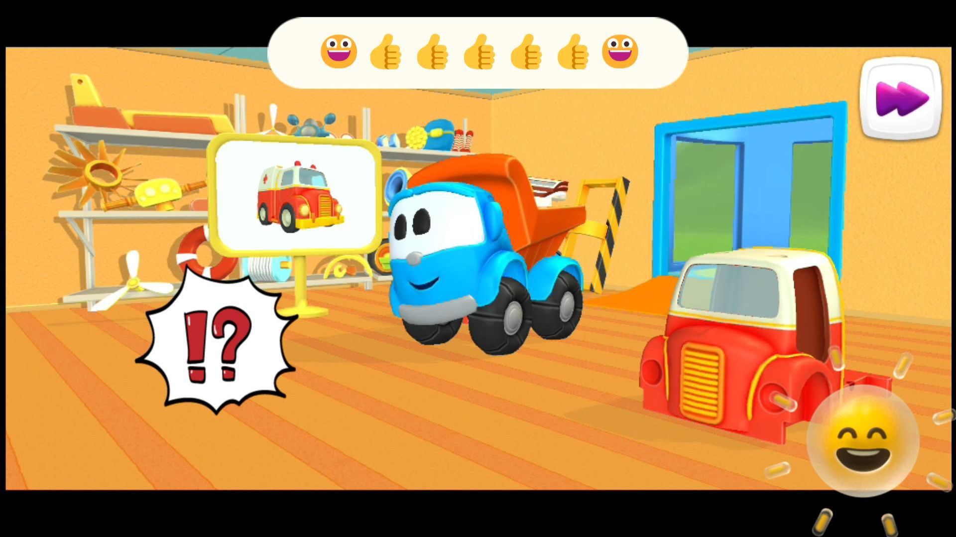 грузовичок Лева собирает скорую помощь☺️#игры #малыш #Лева #грузовичок