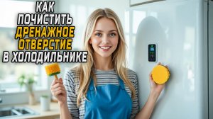 Как почистить дренажное отверстие в холодильнике