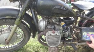 Мотоцикл К 750, запуск, покатушки!