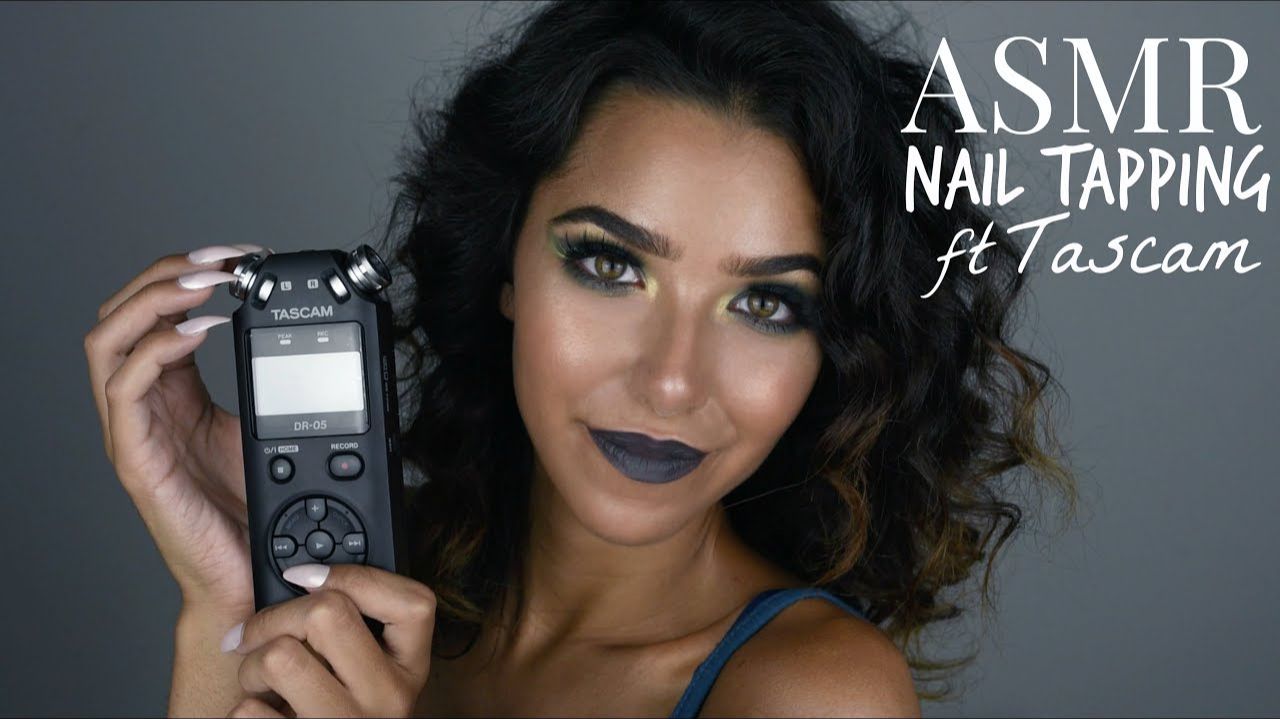 ASMR Whispered Nail Tapping with TASCAM (+ Mouth Sounds, Scratching, Plastic Cup, Crackling Sounds) смотреть онлайн