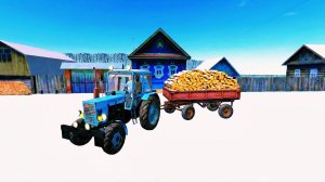 [РП] В ИГРЕ Motor Depot. ПОЕХАЛ С ДРУГОМ ПЕЛИТЬ ДРОВА НА ТРАКТОРЕ МТЗ 82.1.