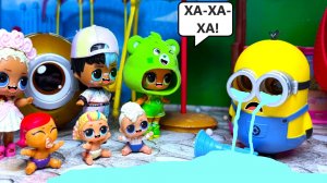 ВСЕ КУКЛЫ ЛОЛ СМЕЮТСЯ НАДО МНОЙ😭 Я МИНЬОН😌 Новая коллекция LOL new смешной мультик ДАРИНЕЛКА