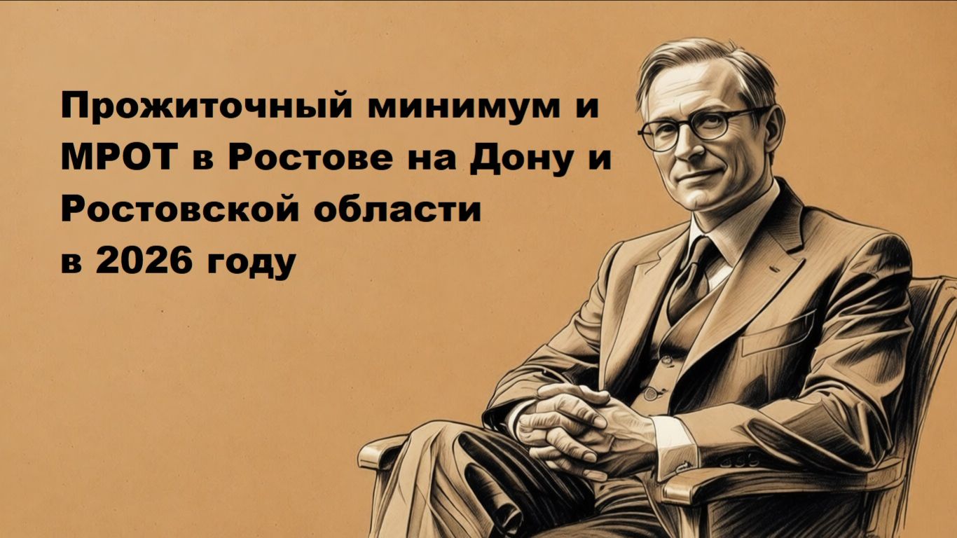 Прожиточный минимум и МРОТ в Ростове на Дону и Ростовской области в 2026 году смотреть онлайн