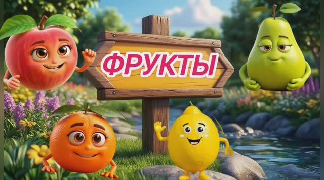 РАЗВИВАЮЩЕЕ ВИДЕО ДЛЯ ДЕТЕЙ. ФРУКТЫ. Для самых маленьких. смотреть онлайн