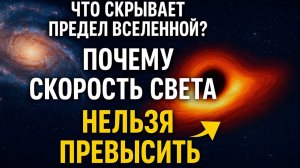 Что скрывает предел Вселенной? Почему скорость света НЕЛЬЗЯ превысить!
