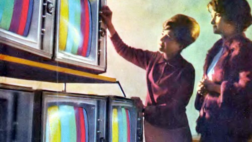 Первая опытная цветная телепередача смотреть онлайн