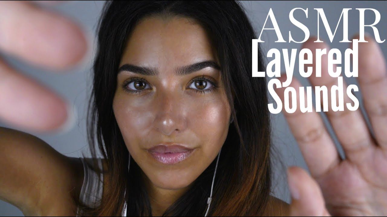 ASMR Intense Relaxation | Layered Sounds & Hands movements (Face touching, Scalp massage, Crinkling) смотреть онлайн