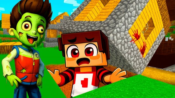 ЗЕРО СПРЯТАЛСЯ под ДОМОМ ОТ РАЙДЕРА ЗОМБИ В МАЙНКРАФТЕ