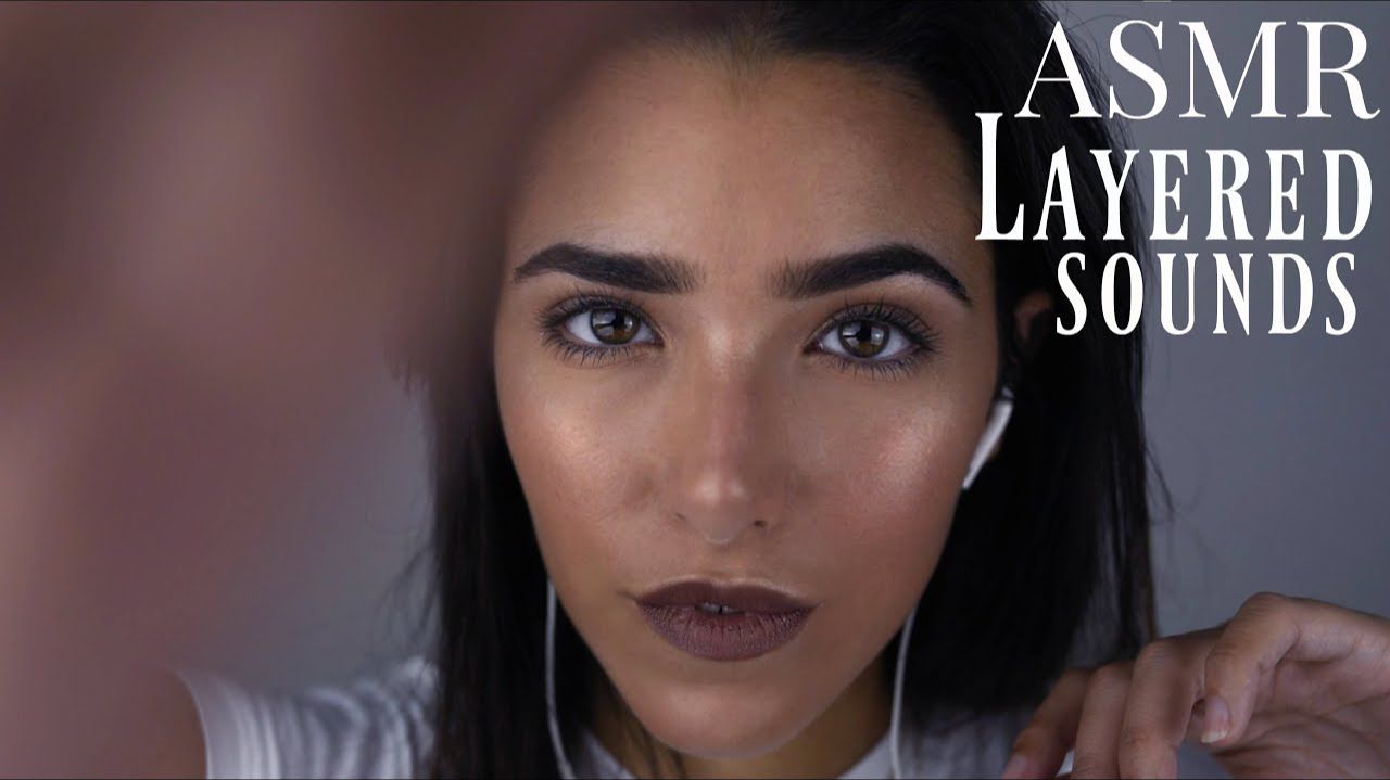 ASMR Intense Layered Sounds + Closeup Hands movements (Face touching, Scalp massage, Mic Brushing смотреть онлайн