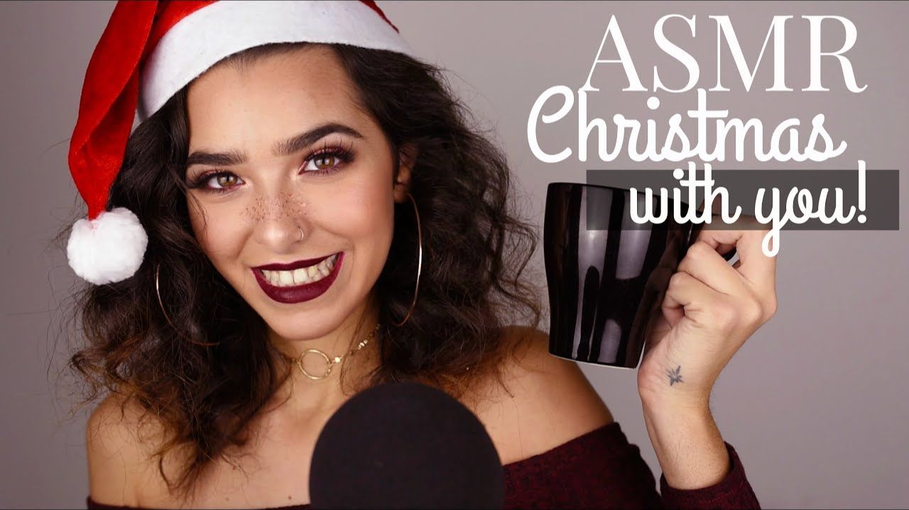 ASMR Christmas With You! (Doing your makeup, Eating chocolates, Tapping, Crinkly sounds...) смотреть онлайн