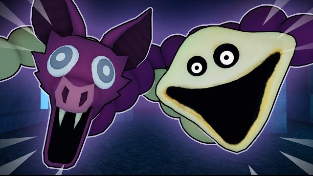 В игре «99 ночей в лесу» летучая мышь превращается в голодного червя! Анимация Roblox смотреть онлайн