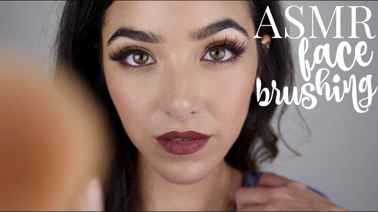 ASMR Face Brushing (With Brushing Sounds!! + Breathing sounds) смотреть онлайн