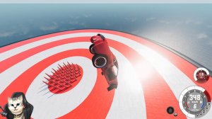 КРУТЫЕ МАШИНЫ ПРЫГАЮТ С ВЫСОКОГО ТРАМПЛИНА НА ШИПЫ Beamng drive