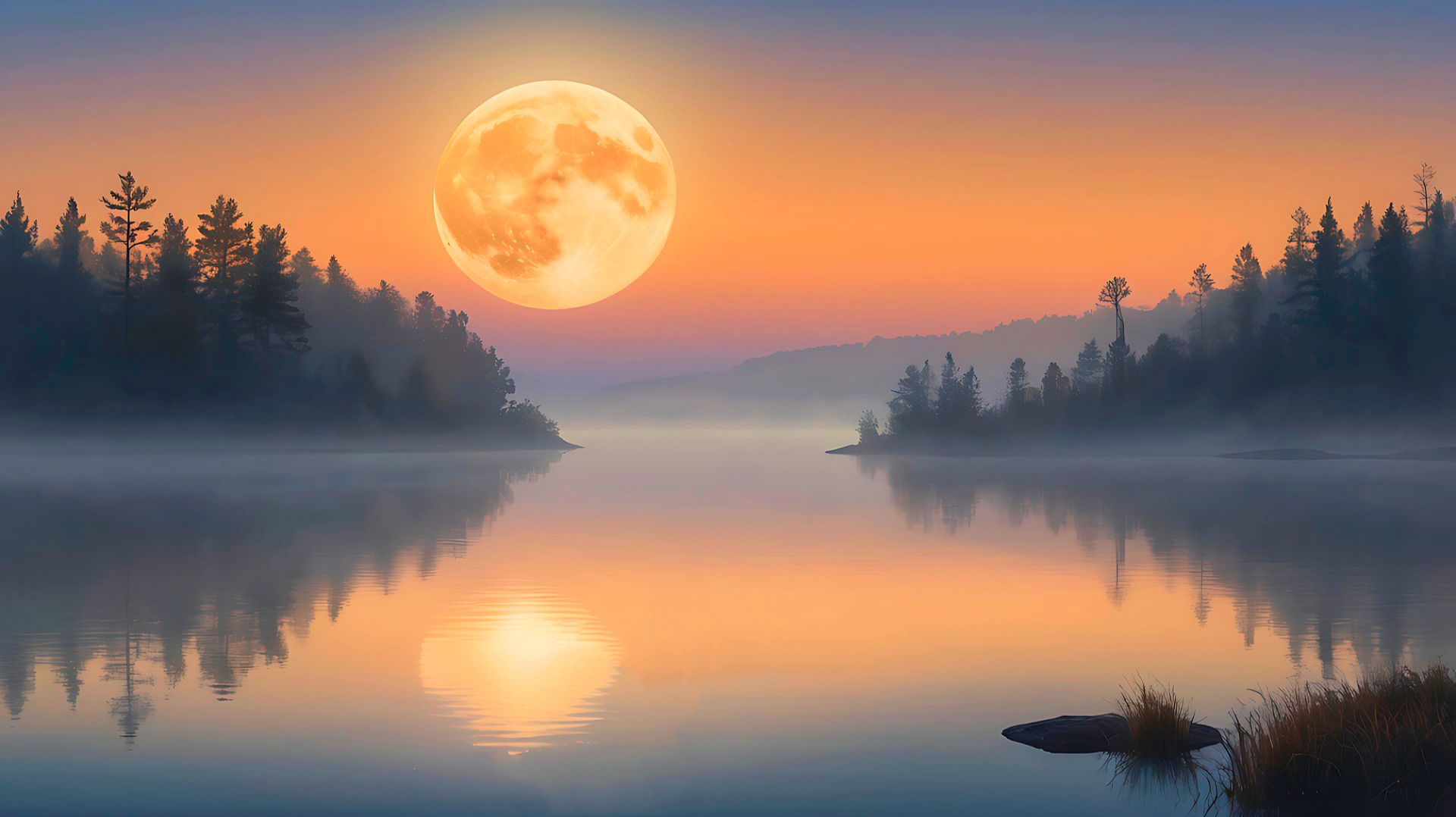 ✨ УСПОКАИВАЮЩАЯ МУЗЫКА ДЛЯ СНА НА ТУМАННОМ ОЗЕРЕ 🎵 РАССЛАБЛЯЮЩАЯ МУЗЫКА ДЛЯ ДУШИ ПОД ЛУНОЙ смотреть онлайн