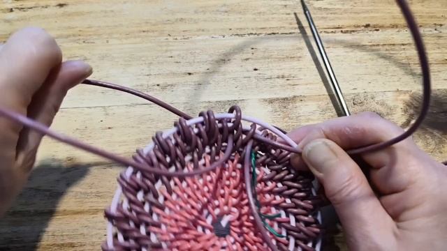 Плетём колосок прутком 2.5 мм в корневой технике. смотреть онлайн