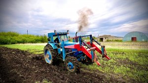 Вспашака на  60сильным тракторе  т40