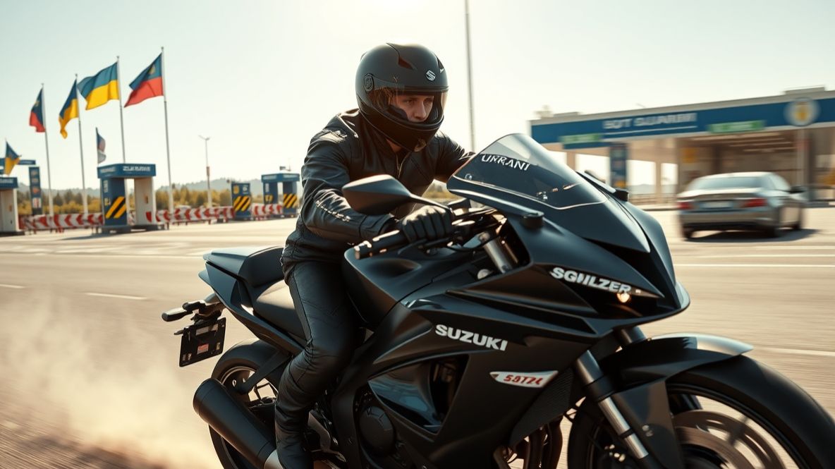 Самый дерзкий и быстрый побег 2025 года с Украины! Штурм украинской таможни на спорт байке! смотреть онлайн