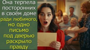 Она терпела посторонних в своём доме ради любимого, но одно письмо под дверью раскрыло правду