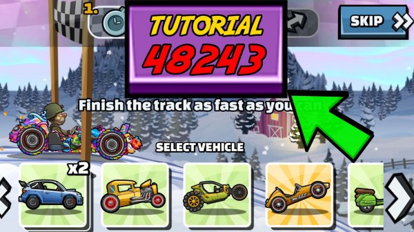 🎬 48243 TUTORIAL 🎬 (Brake The Ice) - Hill Climb Racing 2