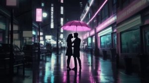 Gray rain falls on empty street