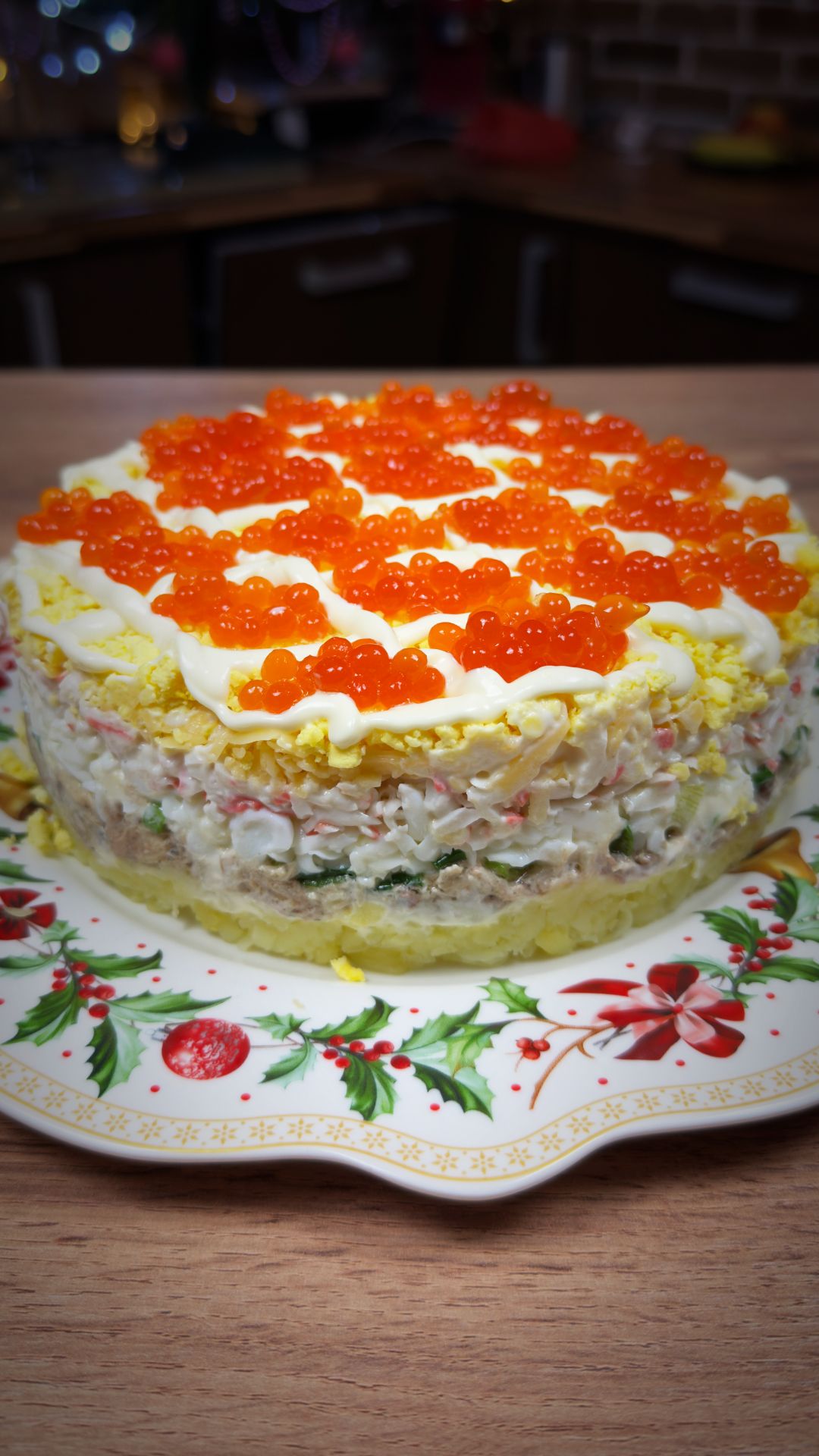 Праздничный новогодний салат со скумбрией 🔥🤤