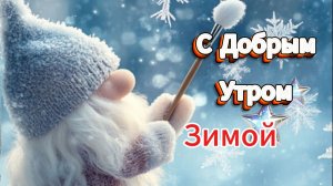 Красивое пожелание Доброго Зимнего Утра и чудесного дня! ✨