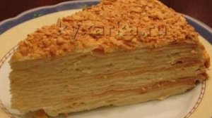 Торт «Наполеон» с пломбиром