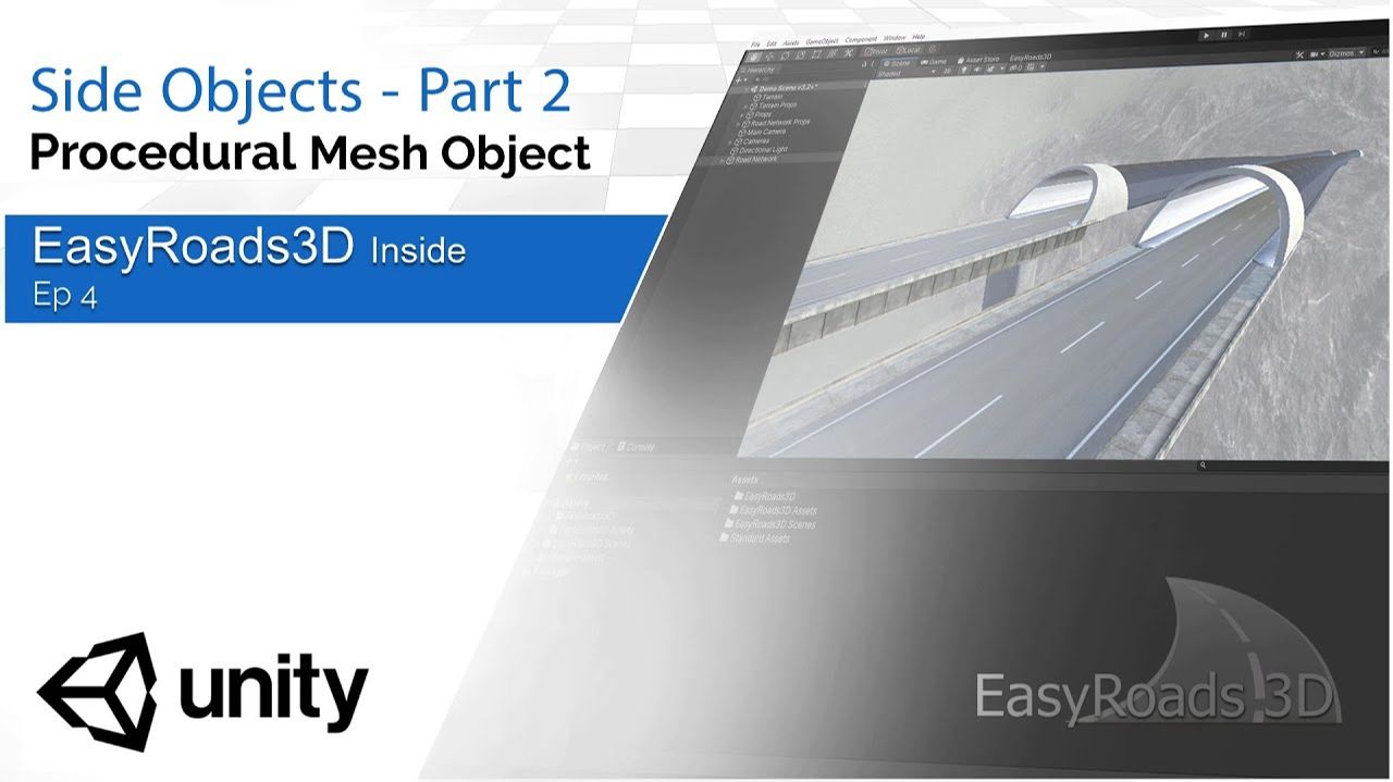 EasyRoads3D v3.2+ for Unity - Side Objects - Part 2 - Procedural Type смотреть онлайн