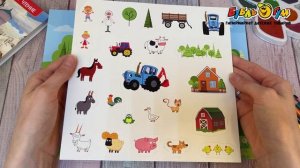 342847 Набор на липучках Умные Игры Синий Трактор 24эл с 3лет