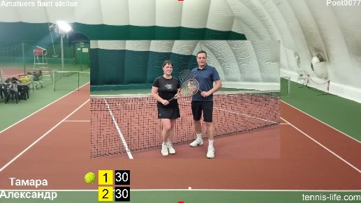 Теннис матч Александр Карпухин vs Тамара любительский теннис уровень 3+ смотреть онлайн