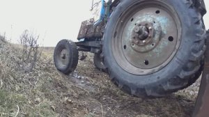 МТЗ-80, Жёсткая авария, Повис на тракторе!