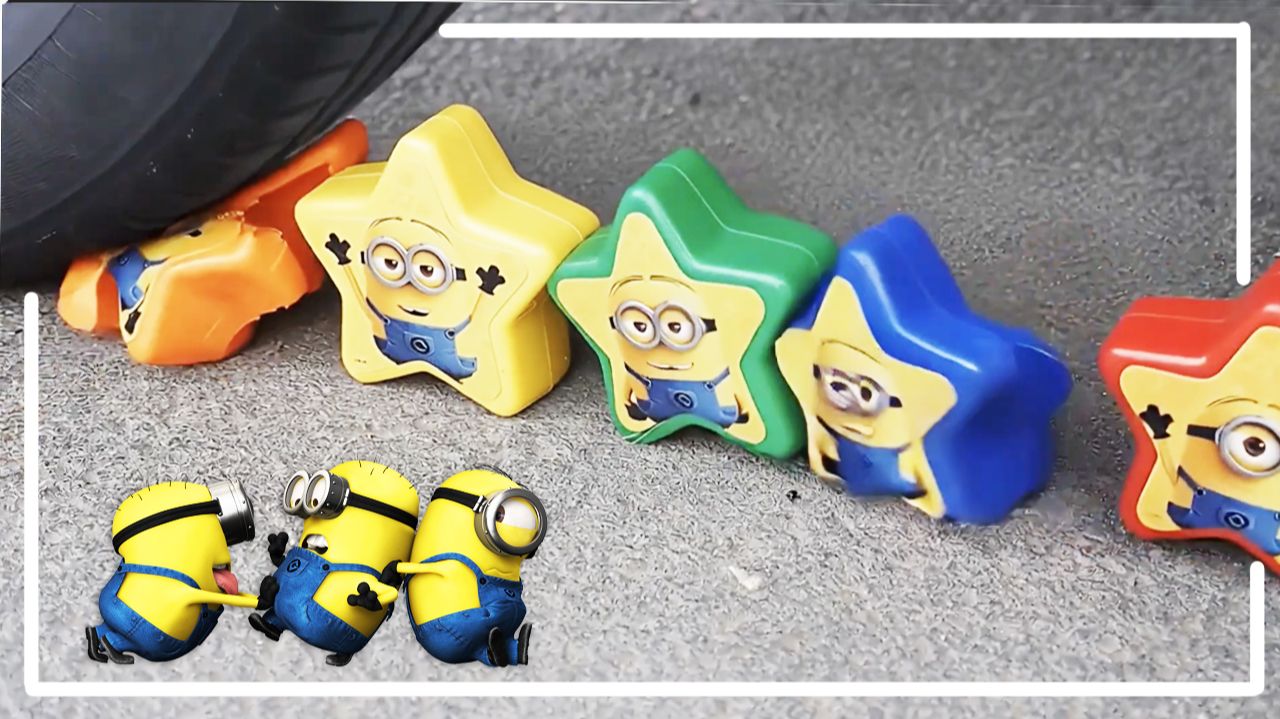 Мультики для детей. Давим большим колесом яркие игрушки. Мультики залипалки для малышни смотреть онлайн