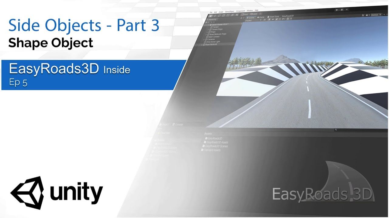 EasyRoads3D v3.2+ for Unity - Side Objects - Part 3 - Shape Type смотреть онлайн