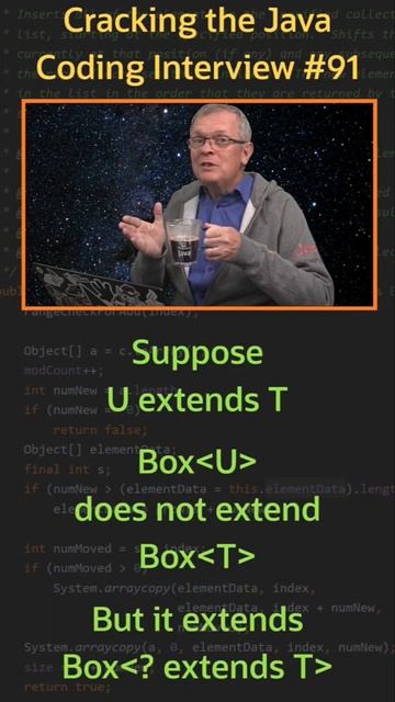 Вопрос 91. Когда использовать ? extends T. #java смотреть онлайн