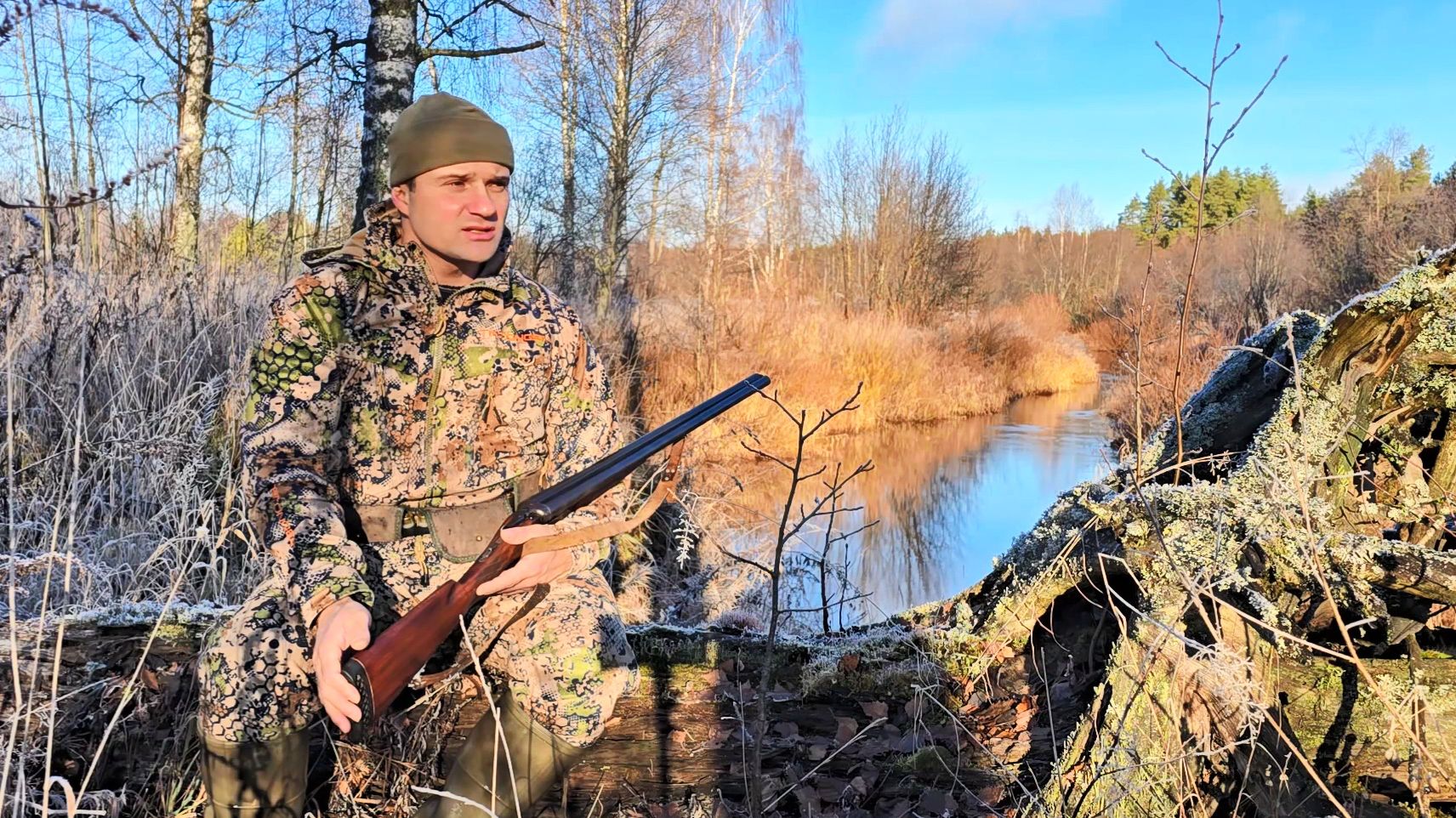 РАЗВЕДКА НОВЫХ МЕСТ, ПРИНЕСЛА РЕЗУЛЬТАТ. ОХОТА НА БОБРА С ПОДХОДА С КАРАБИНОМ ЛОСЬ-308. смотреть онлайн