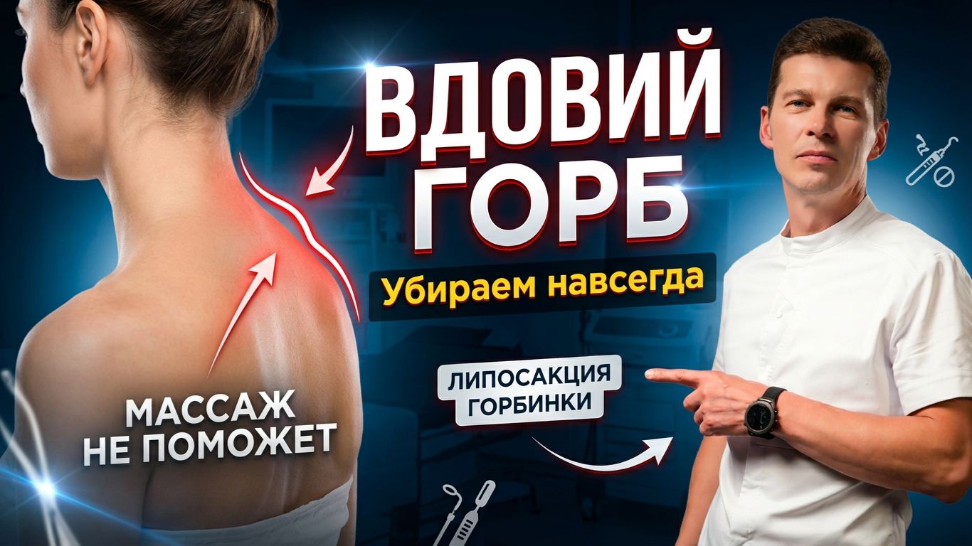 «Вдовий горб» или горбинка на шее. Как убрать навсегда? Липосакция горбинки / Сергей Свиридов смотреть онлайн